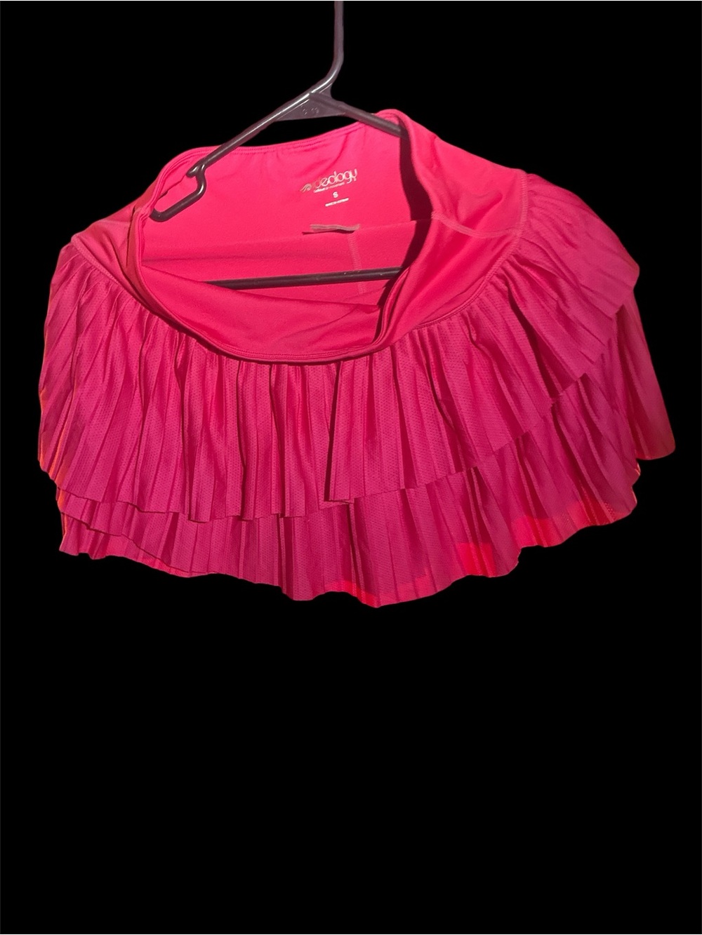 Ideology Watermelon Pink Tiered Pleated Tennis Skort Size Small EUC - Picture 3 of 4